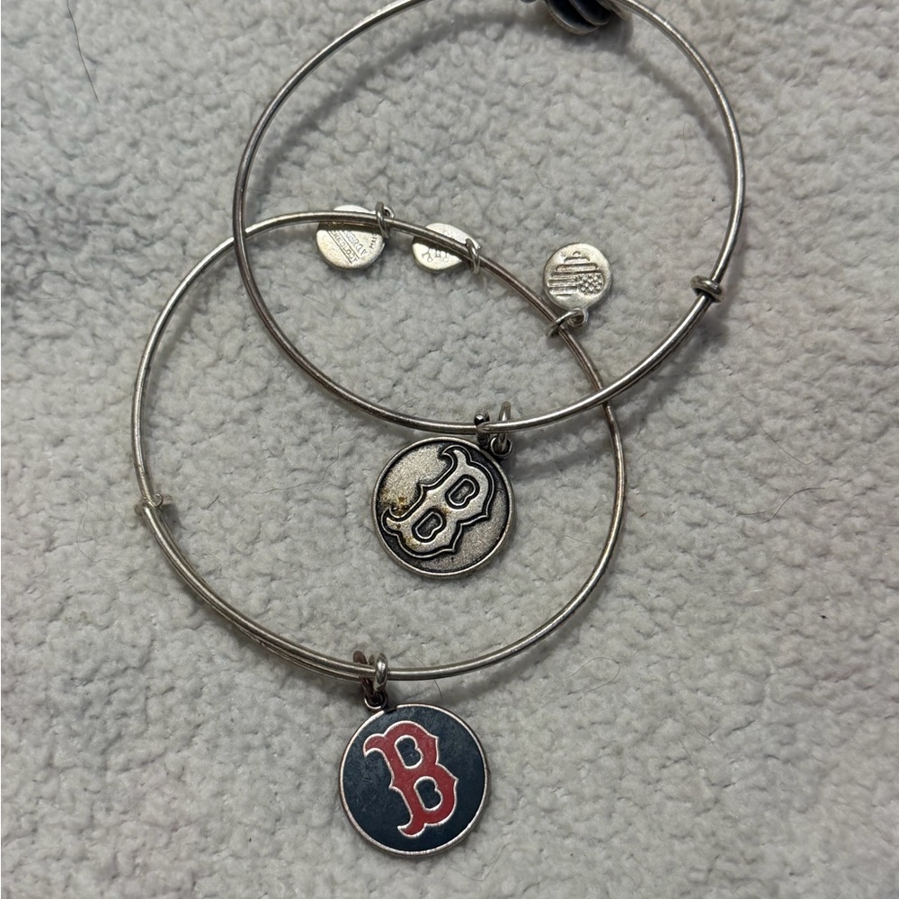 Alex and Ani Silver Bracelets Boston Red Sox
